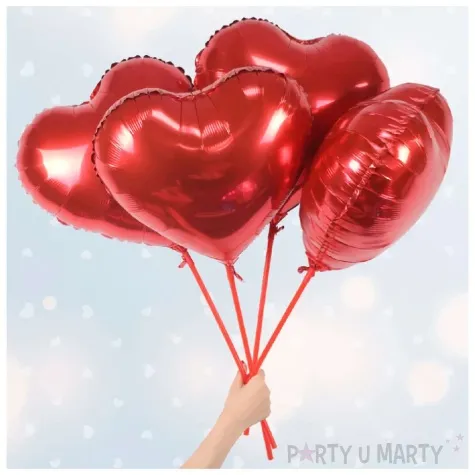 balon foliowy serce czerwony 7 7 10 hrt
