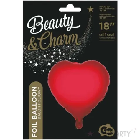 balon foliowy serce czerwony godan 18 hrt