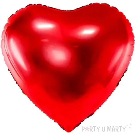 balon foliowy serce czerwony partydeco 18 hrt