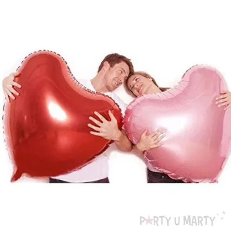 balon foliowy serce czerwony partydeco 24 hrt
