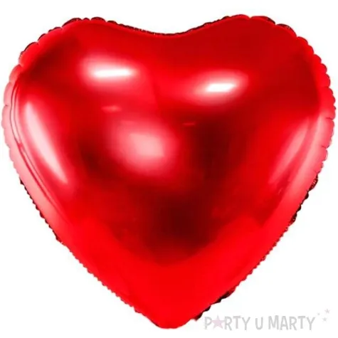 balon foliowy serce czerwony partydeco 24 hrt