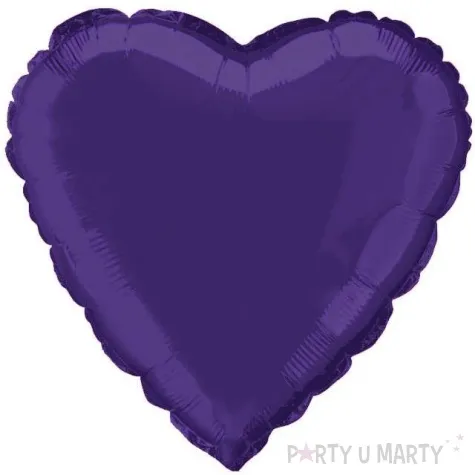 balon foliowy serce fioletowy flexmetal 18 hrt