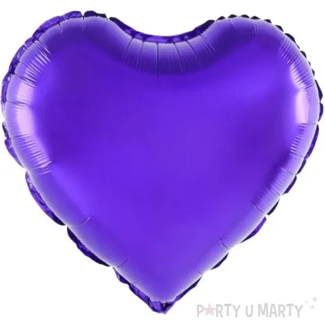 balon foliowy serce fioletowy partypal 18 hrt