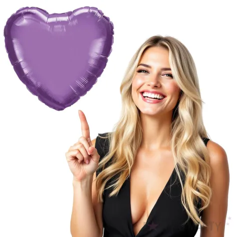 balon foliowy serce fioletowy qualatex 18 hrt