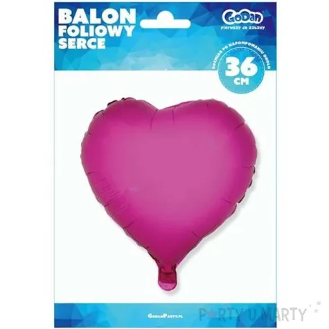 balon foliowy serce fioloetowy godan 18 hrt