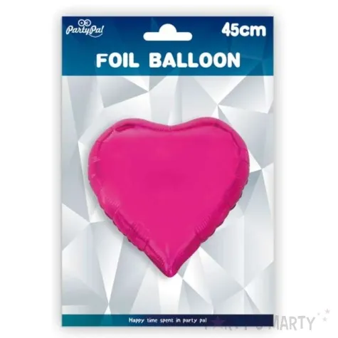 balon foliowy serce fuksja partypal 18 hrt