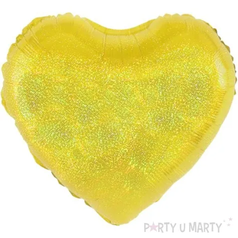 balon foliowy serce holograficzne zloty partypal 18 hrt