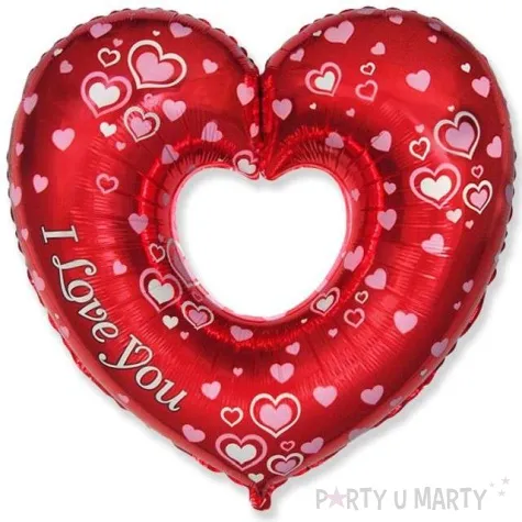 balon foliowy serce i love you czerwony flexmetal 24 hrt