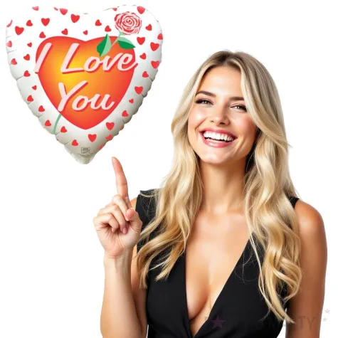 balon foliowy serce i love you flexmetal 18 hrt