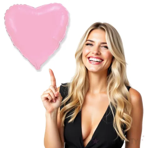 balon foliowy serce jasnorozowe flexmetal 9 hrt
