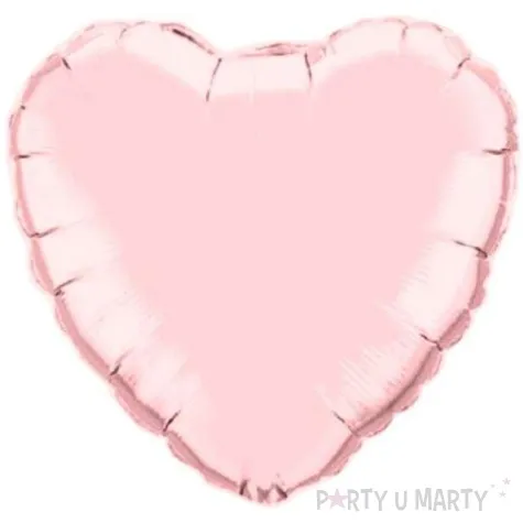 balon foliowy serce jasnorozowy qualatex 9 hrt