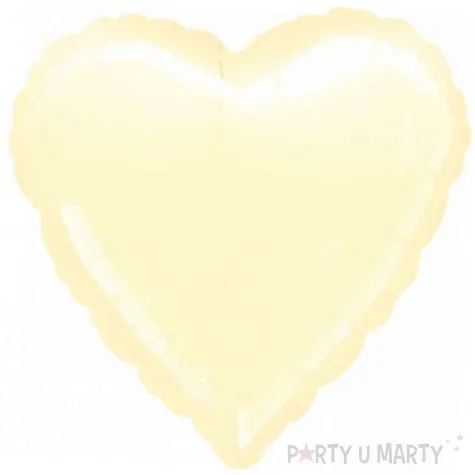 balon foliowy serce kremowy amscan 18 hrt