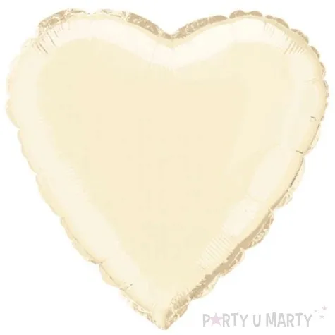 balon foliowy serce kremowy unique 18 hrt