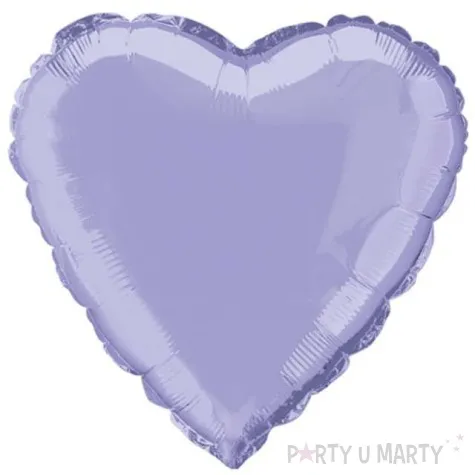 balon foliowy serce lawendowy unique 18 hrt