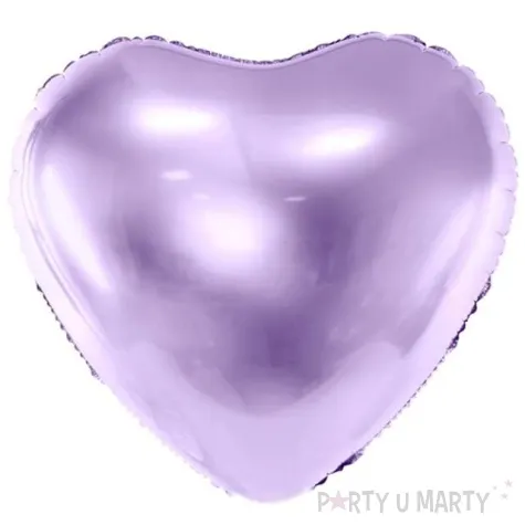 balon foliowy serce liliowy jasny partydeco 18 hrt