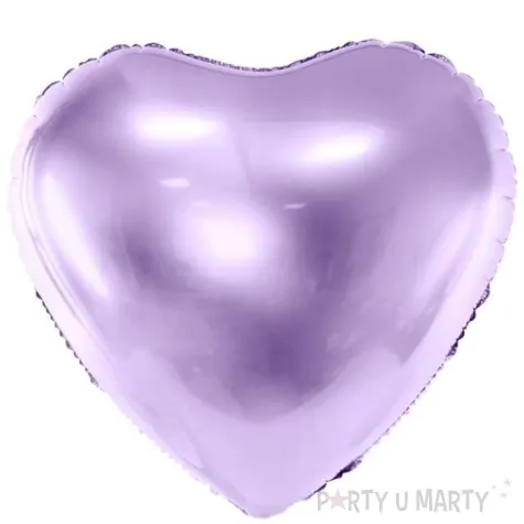 balon foliowy serce liliowy partydeco 24 hrt