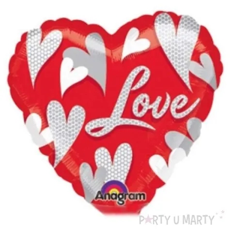 balon foliowy serce love amscan 9 hrt
