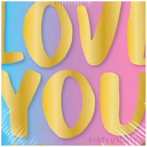 balon foliowy serce love you ombre qualatex 18 hrt