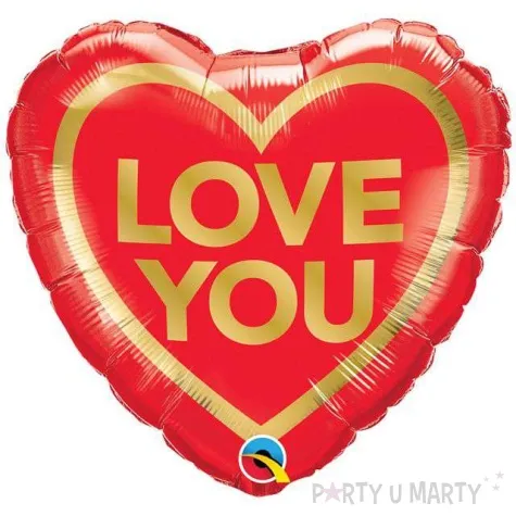 balon foliowy serce love you qualatex 18 hrt