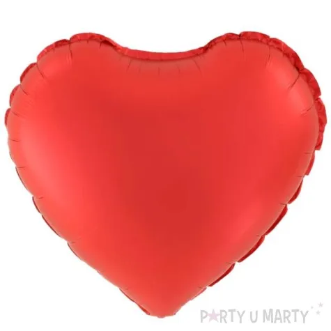 balon foliowy serce matowe czerwony partypal 18 hrt