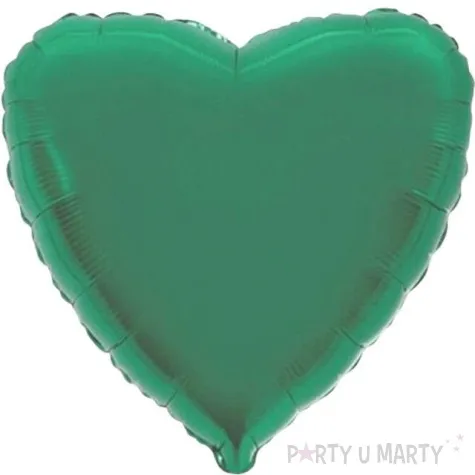 balon foliowy serce metaliczne turkusowy flexmetal 18 hrt