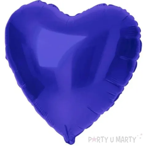 balon foliowy serce metallic matte granatowy folat 18 hrt