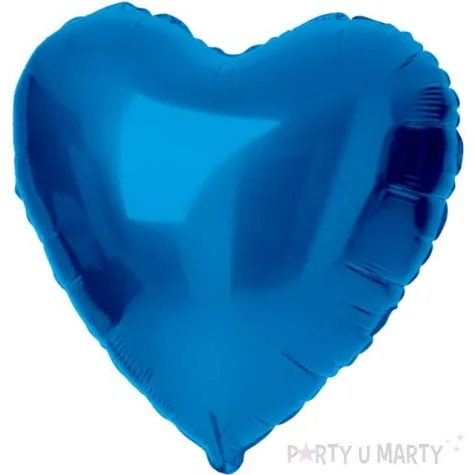 balon foliowy serce niebieski folat 18 hrt