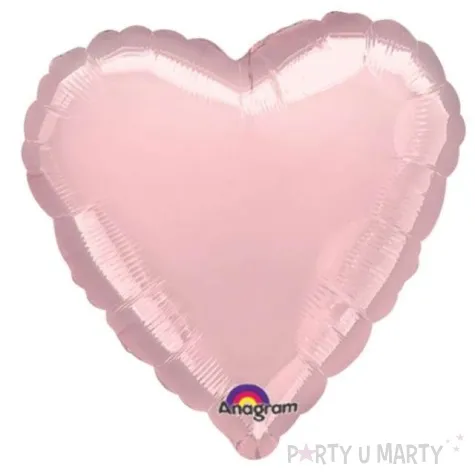 balon foliowy serce pastel rozowy jasny amscan 18 hrt
