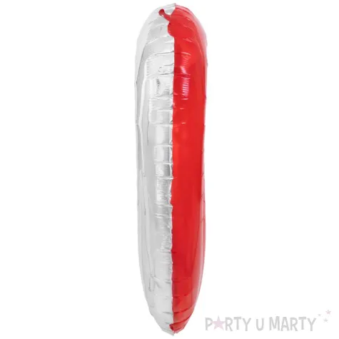 balon foliowy serce ramka dwukolorowa czerwony srebrny partypal 28 hrt