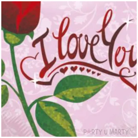 balon foliowy serce rose i love you rozowy betallic 18 hrt