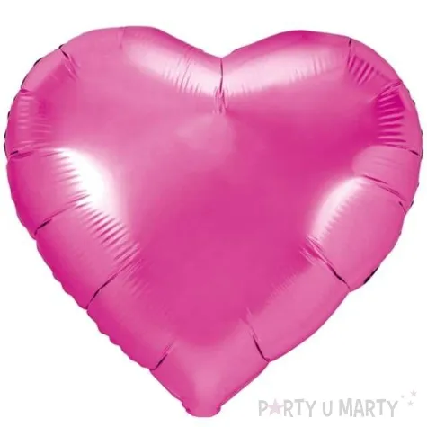 balon foliowy serce rozowy ciemny partydeco 18 hrt