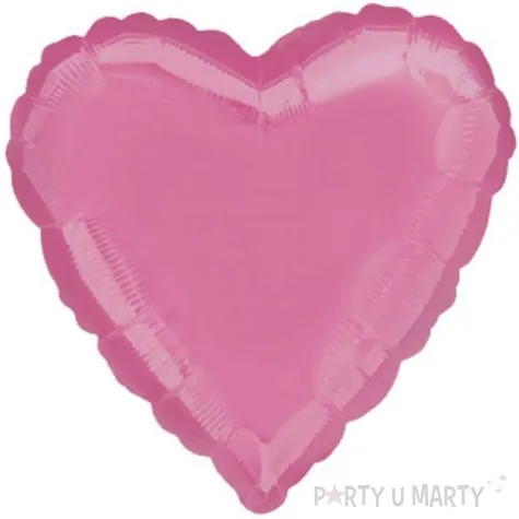 balon foliowy serce rozowy jasny amscan 17 hrt