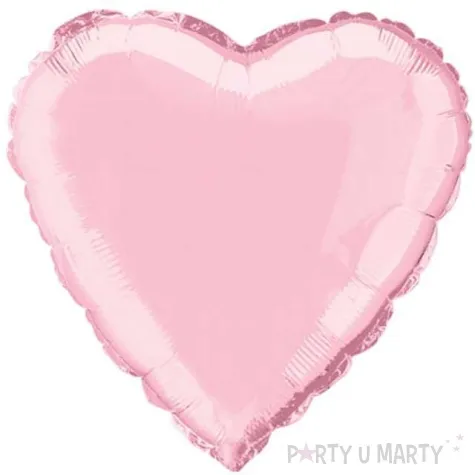 balon foliowy serce rozowy jasny unique 18 hrt
