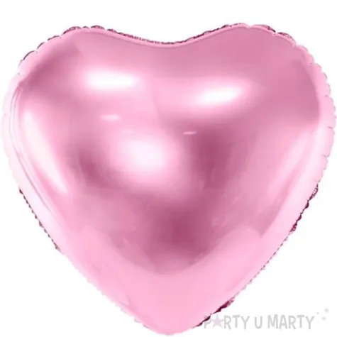 balon foliowy serce rozowy partydeco 24 hrt