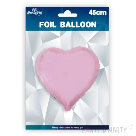 balon foliowy serce rozowy partypal 18 hrt