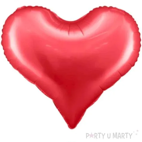 balon foliowy serce satynowe czerwony partydeco 29 hrt
