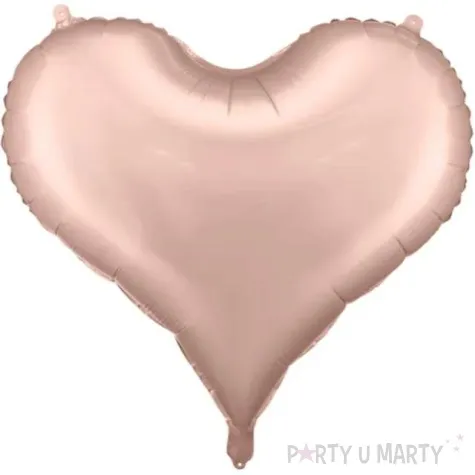 balon foliowy serce satynowe rozowe zloto partydeco 29 hrt