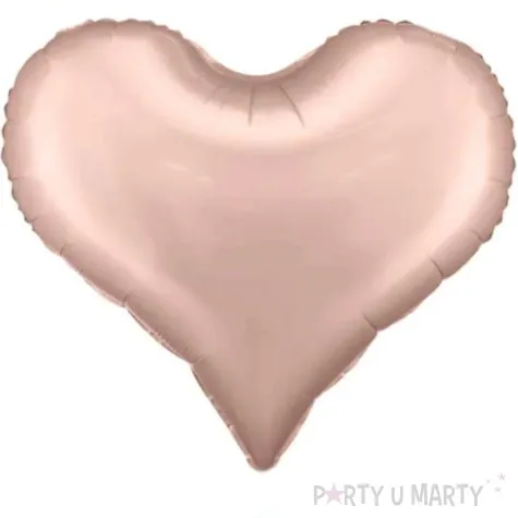 balon foliowy serce satynowe rozowe zloto partydeco 29 hrt