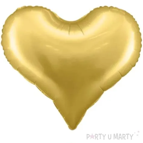 balon foliowy serce satynowe zloty partydeco 29 hrt