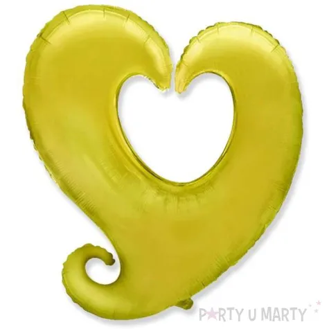 balon foliowy serce splatane zloty godan 24 shp