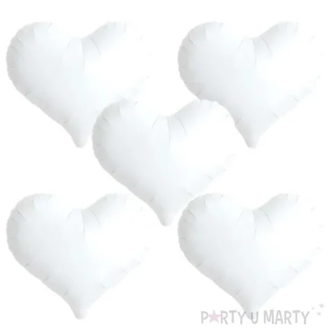 balon foliowy serce wklesle bialy takarakosan 18 5 szt hrt