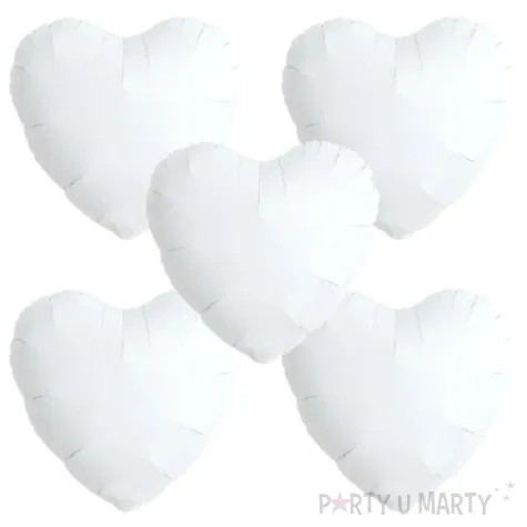 balon foliowy serce wypukle bialy takarakosan 18 5 szt hrt