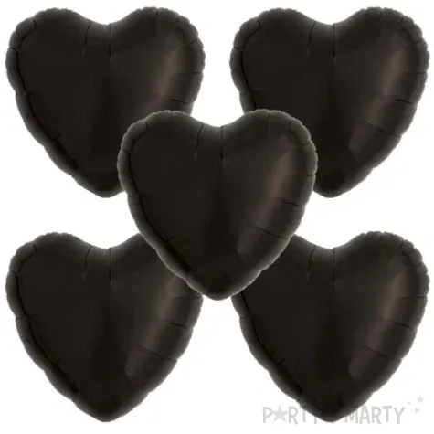 balon foliowy serce wypukle czarny takarakosan 14 5 szt hrt