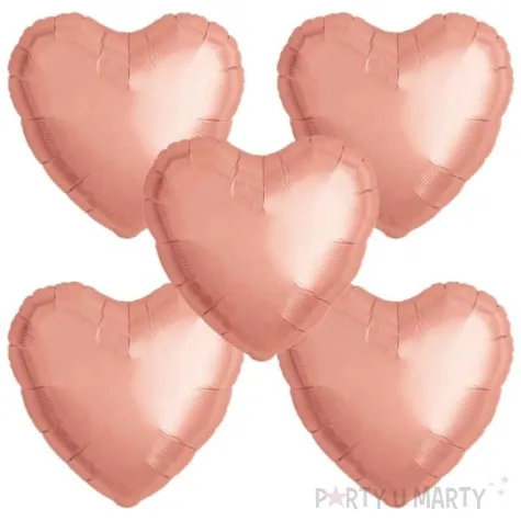 balon foliowy serce wypukle rozowe zloto takarakosan 14 5 szt hrt