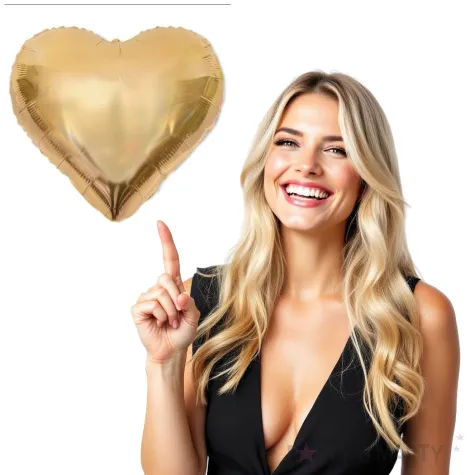 balon foliowy serce xl platynowe zloto dekoracjepolska 24 hrt
