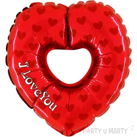 balon foliowy serce z dziurka mini grabo 14