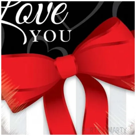 balon foliowy serce z kokarda qualatex 36 hrt