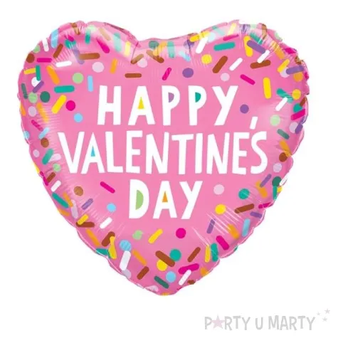 balon foliowy serce z konfetti qualatex 18 hrt