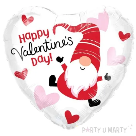 balon foliowy serce ze skrzatem qualatex 18 hrt