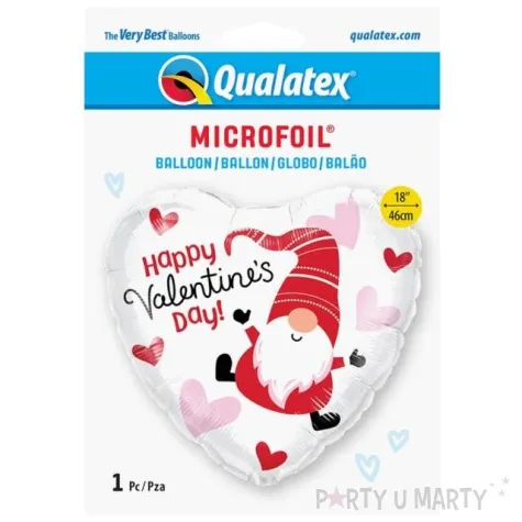 balon foliowy serce ze skrzatem qualatex 18 hrt